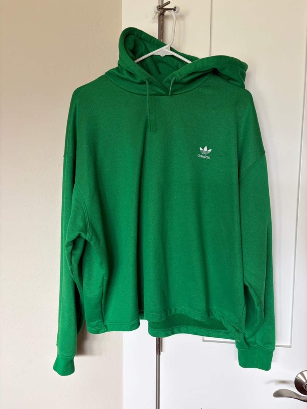 Adidas Trefoil Green Hooded Sweatshirt